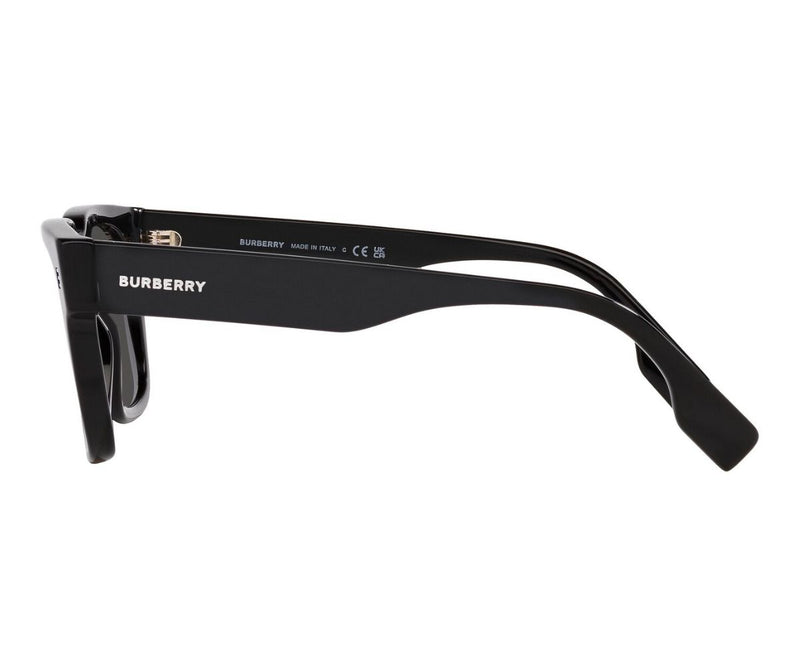 Check Rectangular Sunglasses in Black/beige - Men | Burberry® Official